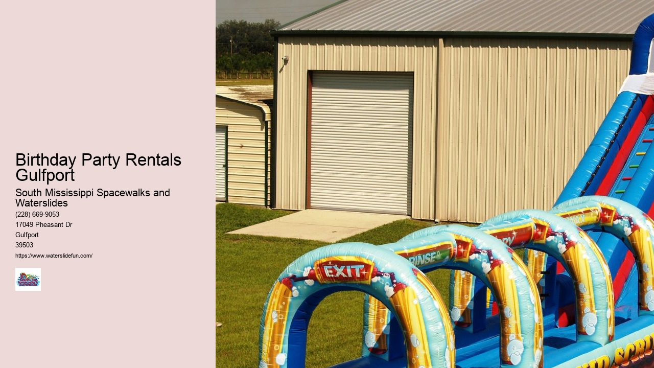 water slides