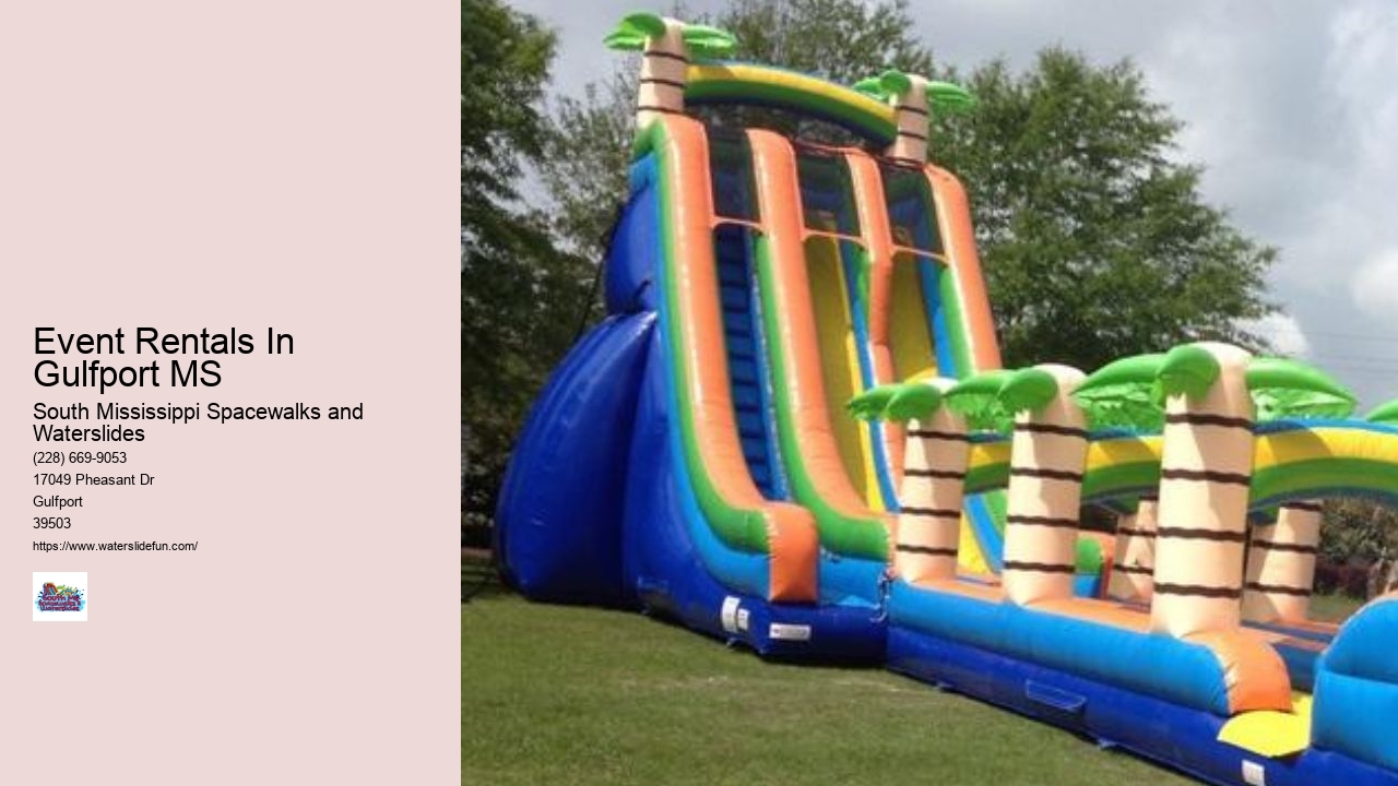Event Rentals Gulfport MS